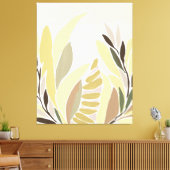 Gele bladeren canvas afdruk (Insitu (Woonkamer))