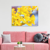 Gele bladeren Ginkgo-boom Canvas Afdruk (Insitu (Woonkamer))
