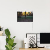 Gele bladeren op het Poster (Thuiskantoor)