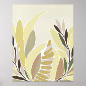 Gele bladeren poster (Voorkant)