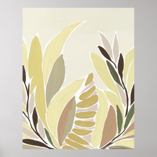 Gele bladeren poster (Voorkant)