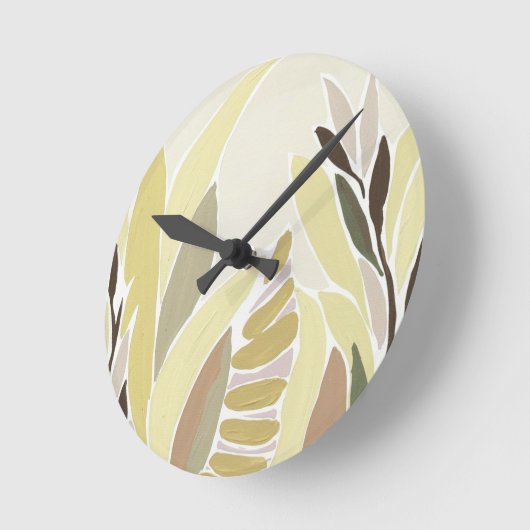 Gele bladeren ronde klok (Hoek)