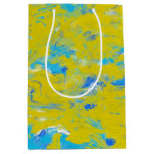 Gele, blauwe en witte rondjes