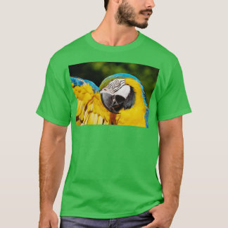 Gele Blauwe Groene Parrot T-shirt