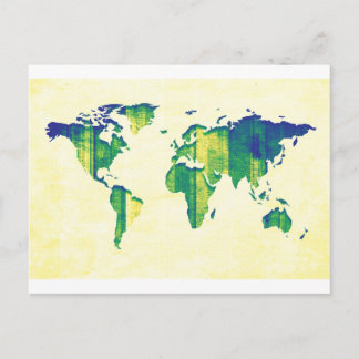 Gele Blauwe Groene Stripes Kaart