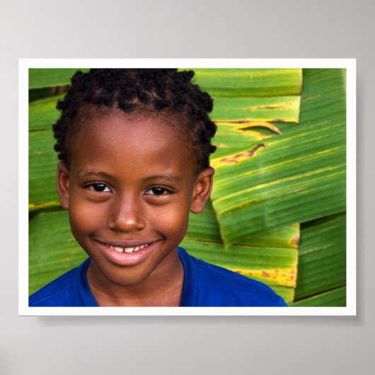 gele blauwe jazz poster (Voorkant)