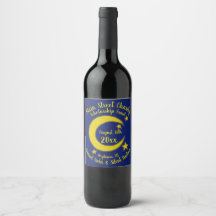 Gele blauwe nachtval Crescent Moon Stars Avonds
