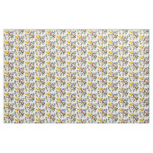 Gele blauwe rode vlinders Afdrukpatroon structuur Stof (Yard (91,4 cm))