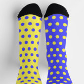 Gele Blauwe Sokken met Stippen of Kies Kleuren (Top)