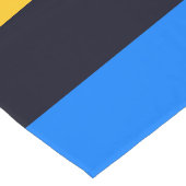 Gele blauwe strepen lange tafelloper (Hoek)