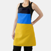 Gele blauwe strepen schort (Insitu)