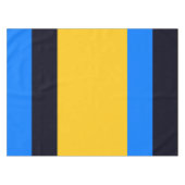 Gele blauwe strepen tafelkleed (Voorkant (Horizontaal))