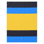 Gele blauwe strepen tafelkleed (Voorkant)