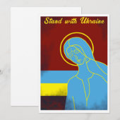 "Gele blauwe" vrede in Oekraïne Kaart (Voorkant / Achterkant)
