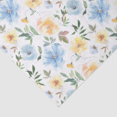 Gele blauwe Waterverf ontkoppeling Tissuepapier (Detail)