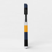 Gele, blauwe, witte en zwarte strepen Case-Mate iPhone case (Achterkant/links)