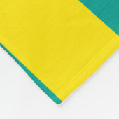  gele Blauwgroen gekarkeerde verlichting Fleece Deken (Hoek)