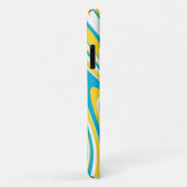Gele Blauwgroen kleuren Marble Pattern Swirl Abstr Case-Mate iPhone Case (Achterkant/rechts)