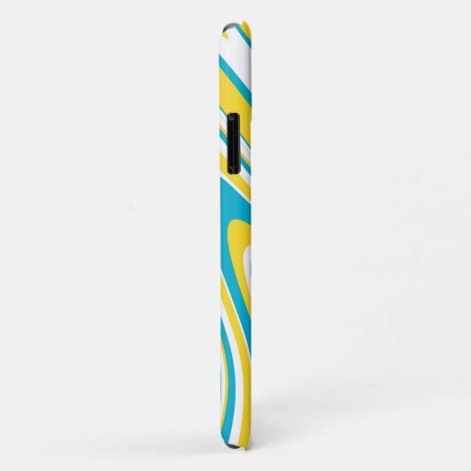 Gele Blauwgroen kleuren Marble Pattern Swirl Abstr Case-Mate iPhone Case (Achterkant/rechts)