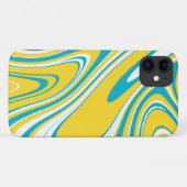 Gele Blauwgroen kleuren Marble Pattern Swirl Abstr Case-Mate iPhone Case (Achterkant (horizontaal))