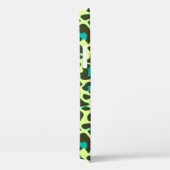 Gele Blauwgroen luipaard printplaat Rockabilly Pat Case-Mate iPhone Case (Achterkant / Rechts)