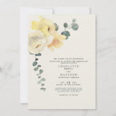 Gele Blauwgroen pony's en Cream Wedding Bride-oude Kaart (Voorkant)