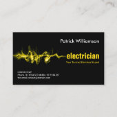 Gele bliksemafleider Elektrische Strike Electrice Visitekaartje (Voorkant)