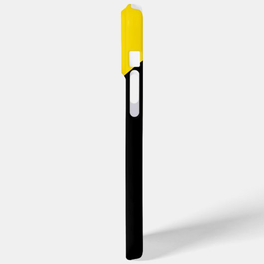 Gele bliksembolt Case-Mate iPhone case (Achterkant / Links)