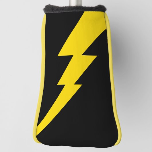 Gele bliksembolt golfheadcover (Draai 90)