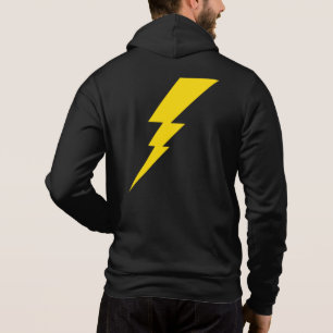Gele bliksembolt hoodie