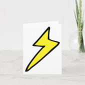 Gele bliksembolt kaart (Voorkant)