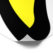 Gele bliksembolt poster (Hoek)