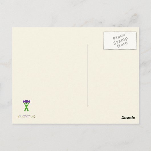 Gele blikseminslag Abstracte kunst Briefkaart (Achterkant)