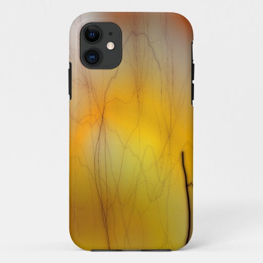 gele bliksemschicht Case-Mate iPhone case (Achterkant)