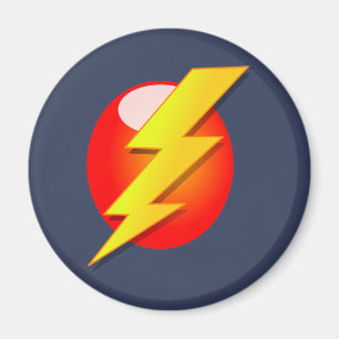 gele bliksemschicht magneet