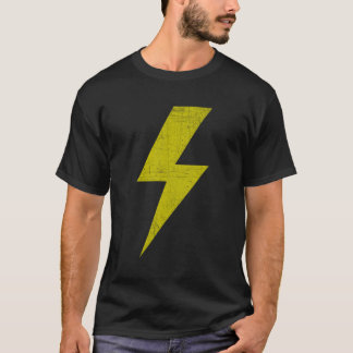 Gele Bliksemschicht Van Bliksem Team T-shirt