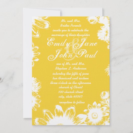 Gele Bloedweddenschappen Kaart (Voorkant)