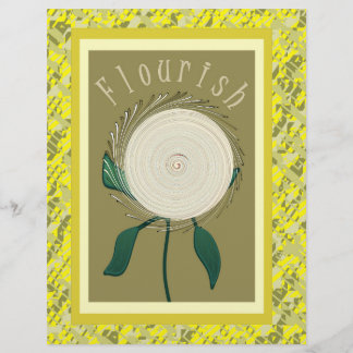 Gele Bloei Bloem Bulk Scrapbook Papier Pagina's Flyer