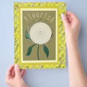 Gele Bloei Bloem Bulk Scrapbook Papier Pagina's Flyer (Hand)