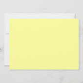 Gele bloeiende bruiloft dank u kaart (Achterkant)