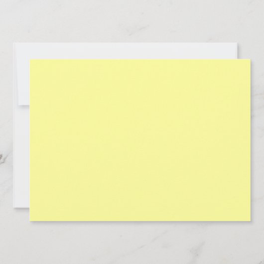 Gele bloeiende bruiloft dank u kaart (Achterkant)