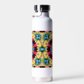 Gele Bloem Abstracte Waterfles (Rechts)