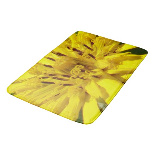 Gele bloem badmat (Gekanteld)