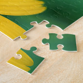 Gele bloem/bijenpuzzel legpuzzel (Zijkant)