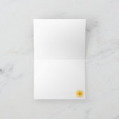Gele bloem blanco notitiekaart (Binnen)