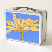 Gele bloem, blauw en geel (Achterkant)