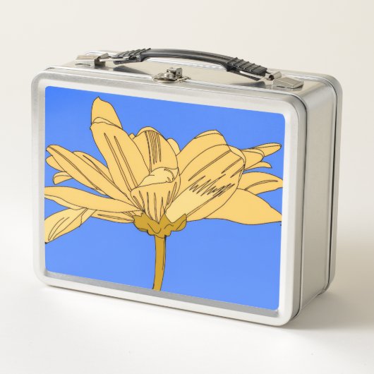 Gele bloem, blauw en geel (Voorkant)