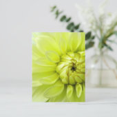 Gele bloem briefkaart (Staand voorkant)