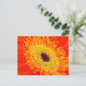 Gele bloem briefkaart (Staand voorkant)