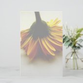Gele bloem briefpapier (Staand voorkant)